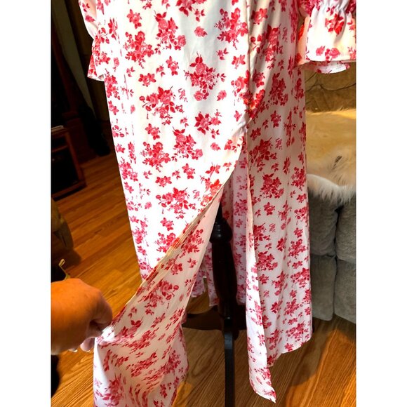 Floral Romantic Feminine Prairie Cottage Maxi Dress XL By Loness Festival Fairy - Picture 5 of 13